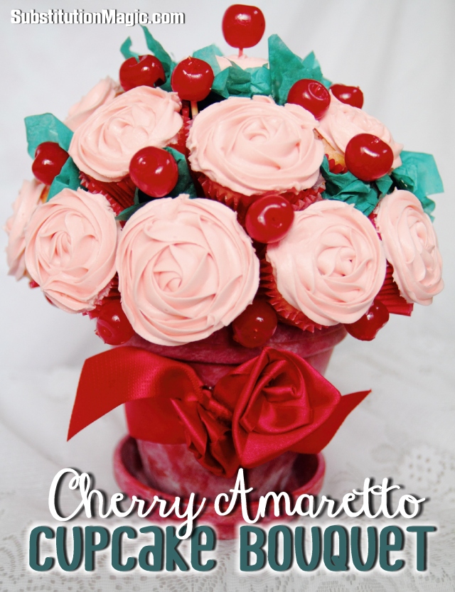Gluten Free Cherry Cupcake Bouquet